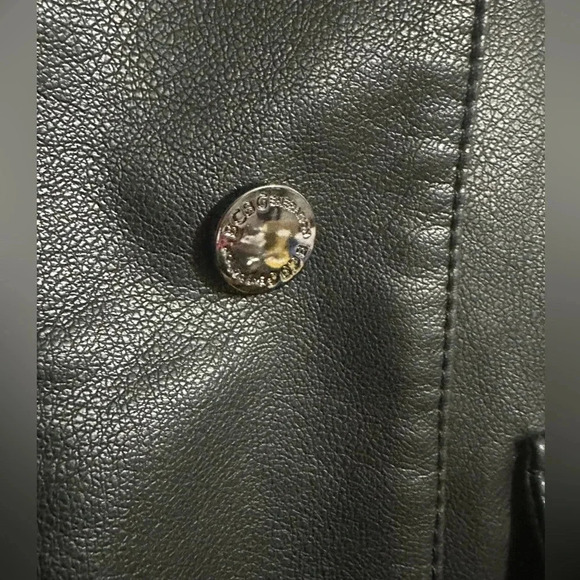 BCBGeneration vegan black leather jacket size L - Picture 8 of 13